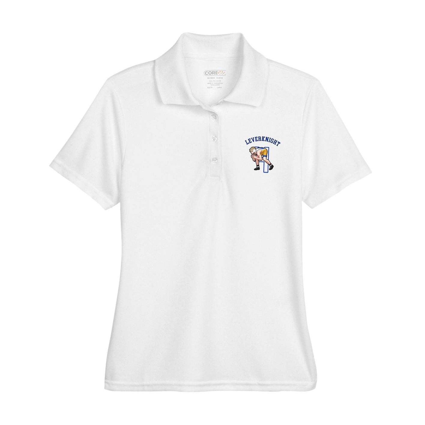Womens Performance Polo — Shirsey Arch in White