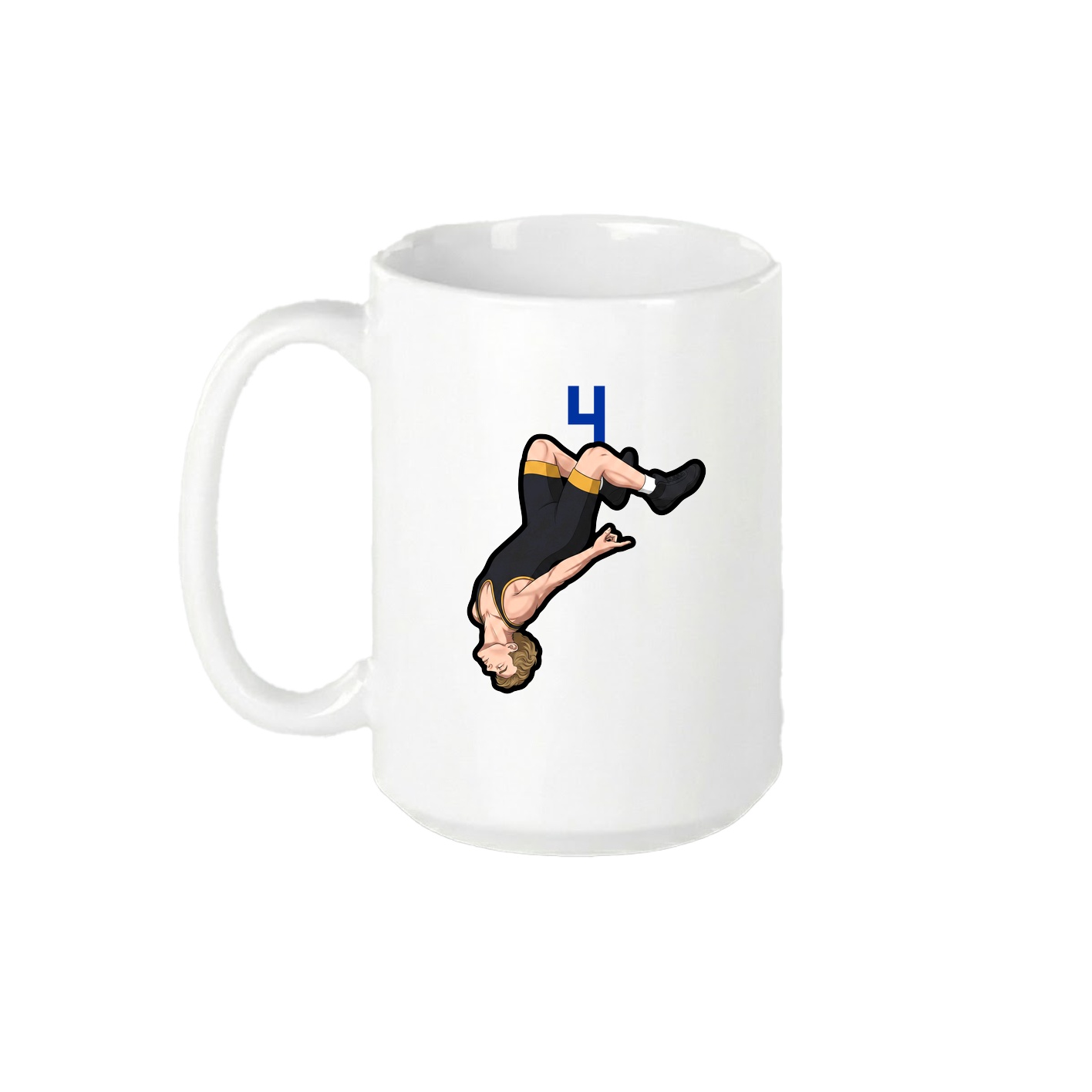 15oz Coffee Mug — Number Top in White