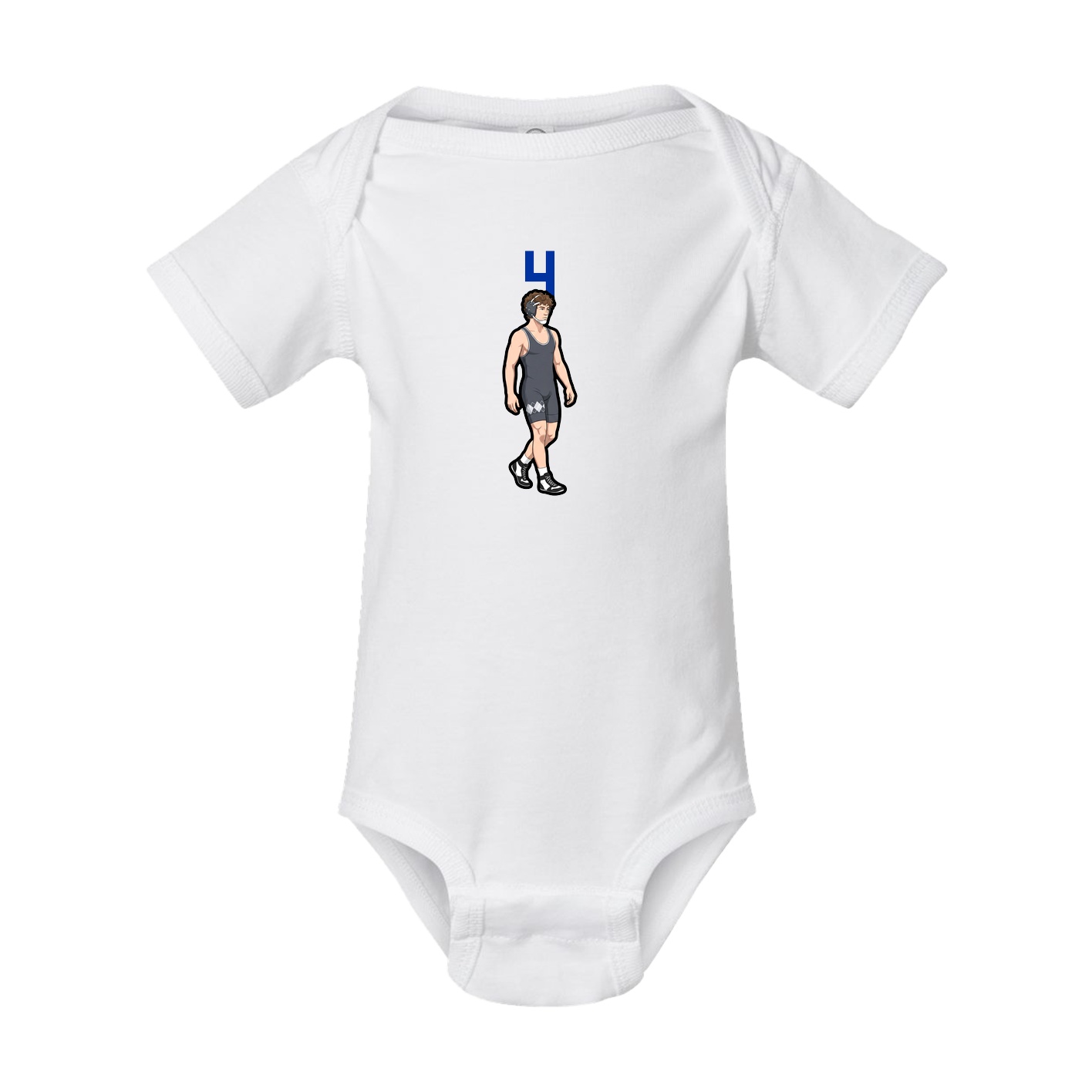 Baby Onesie — Number Top in White