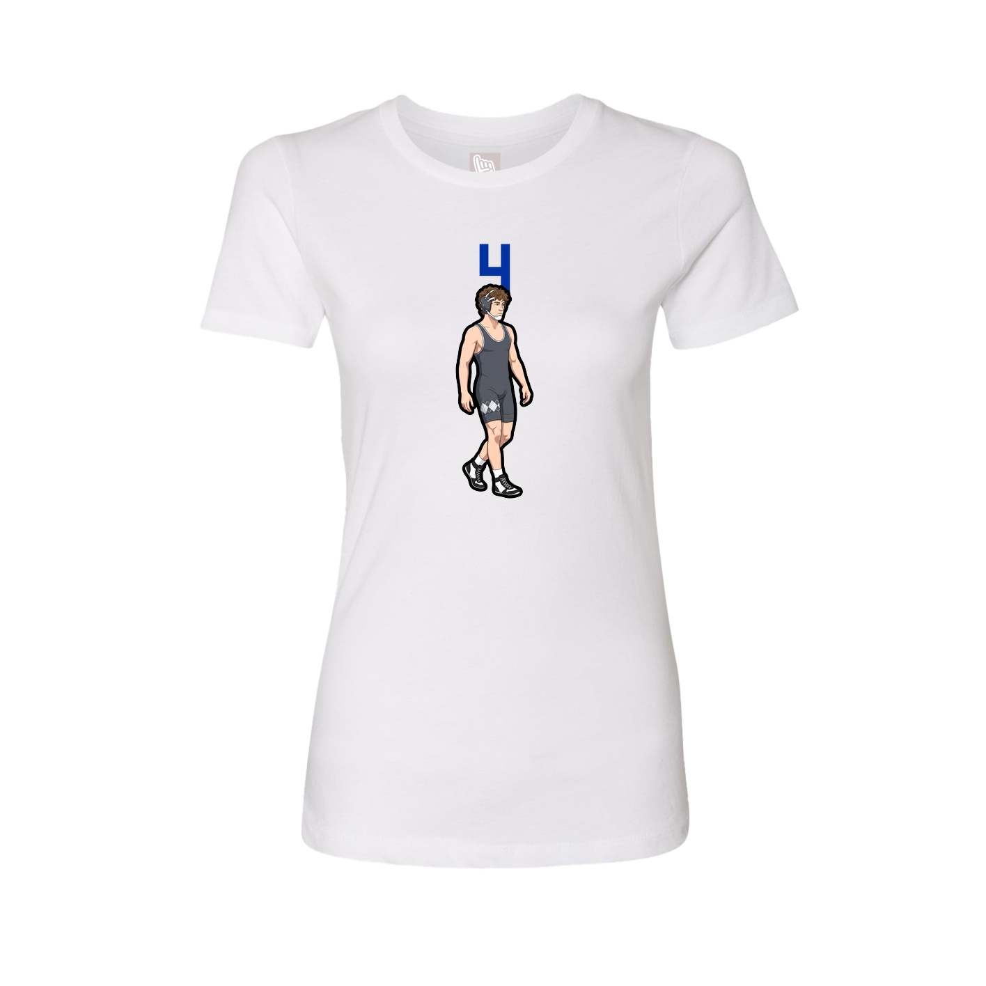 Womens Tee — Number Top in White