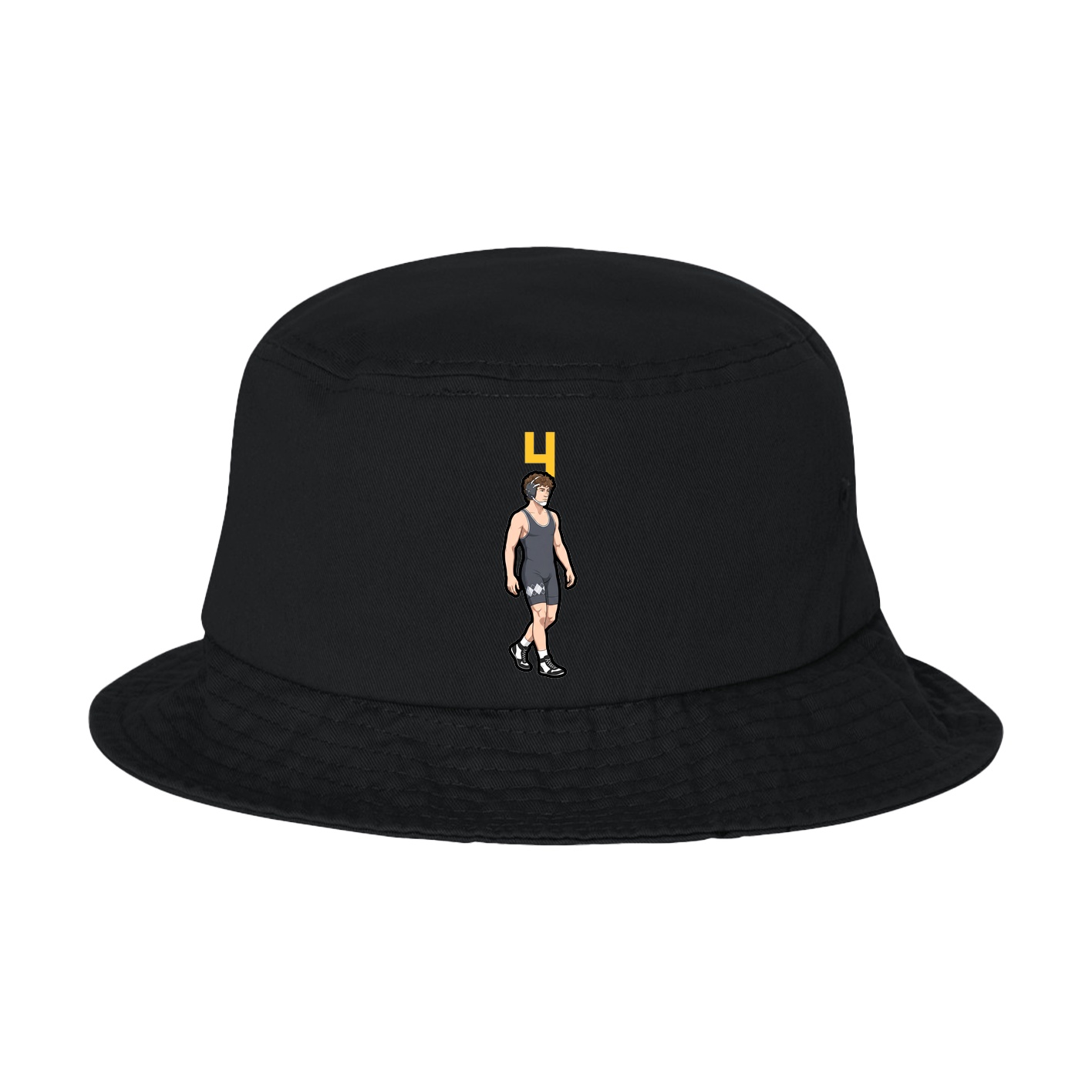 Bucket Cap — Number Top in Black