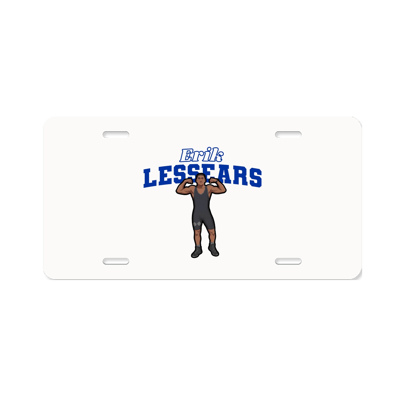 License Plate — Name Arch in Classic