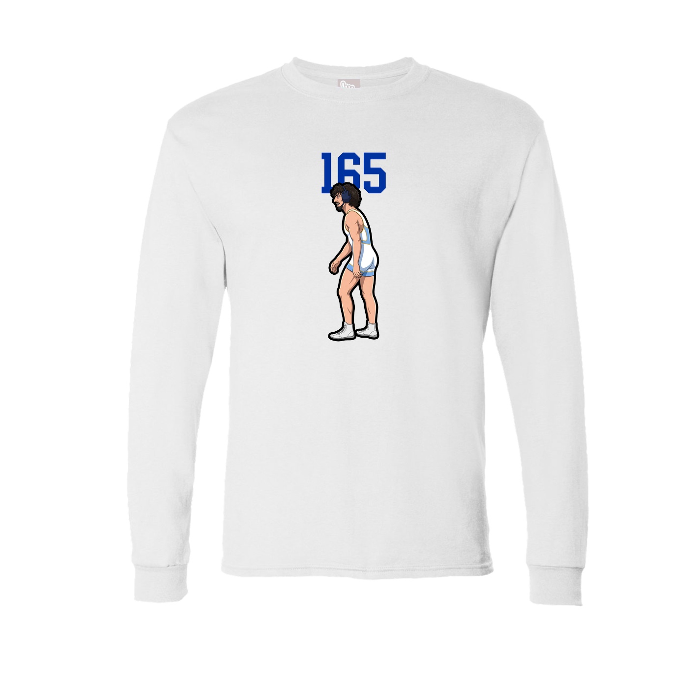 Long Sleeve Tee — Number Top in White