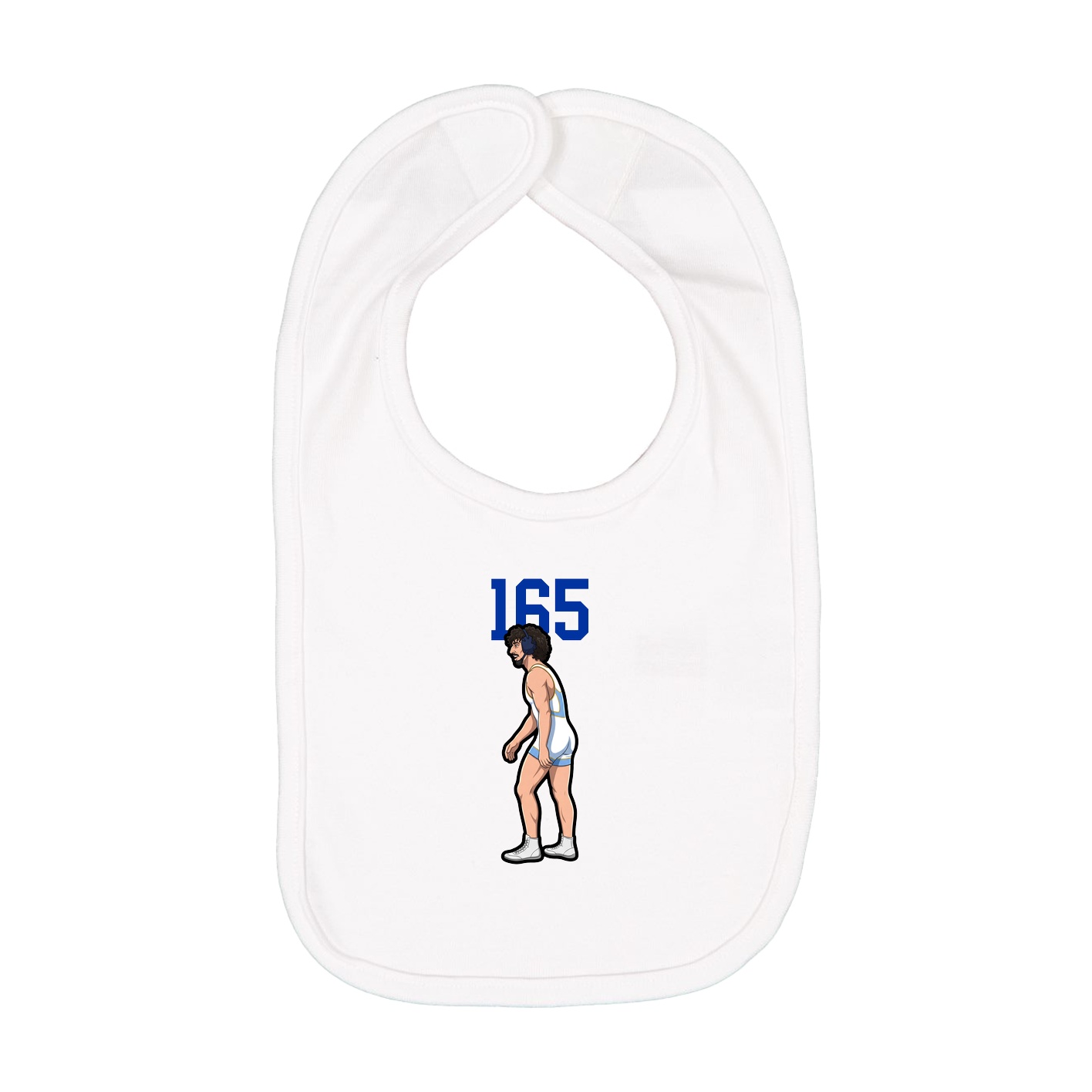Infant Bib — Number Top in White