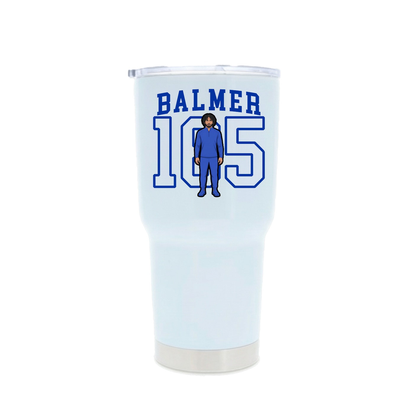 30oz Stainless Steel Tumbler — Shirsey in White