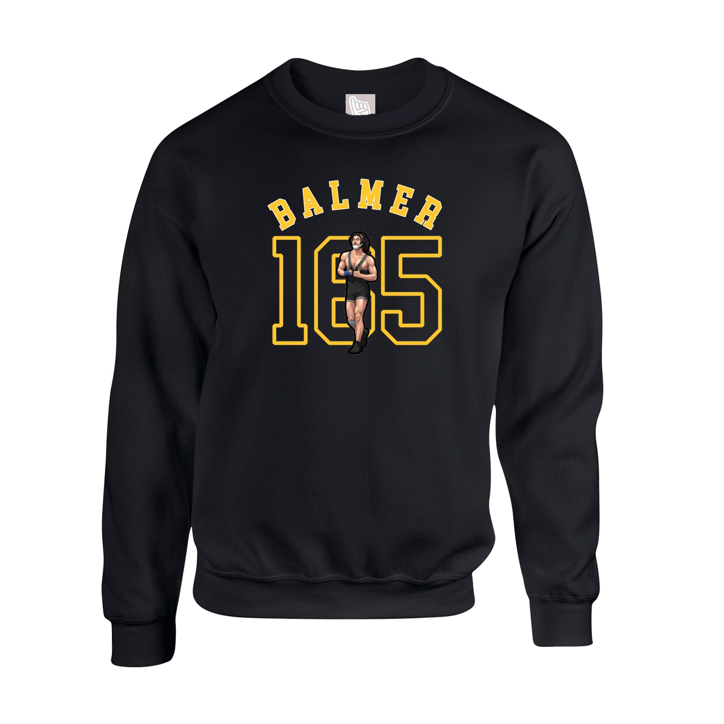 Fleece Crew — Shirsey Arch in Black