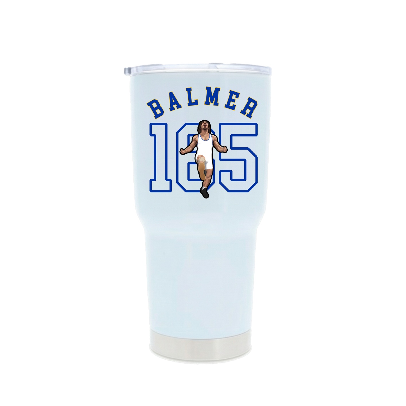 30oz Stainless Steel Tumbler — Shirsey Arch in White