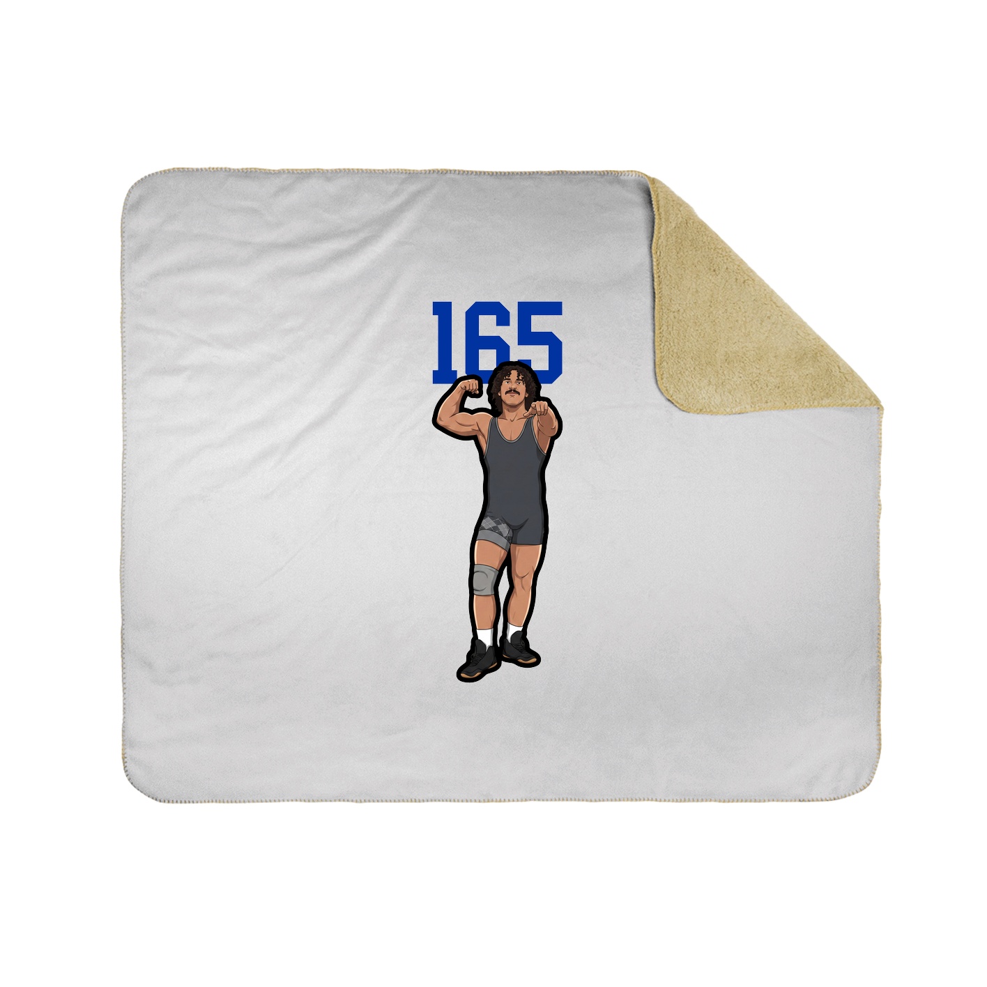 Throw Blanket — Number Top in White