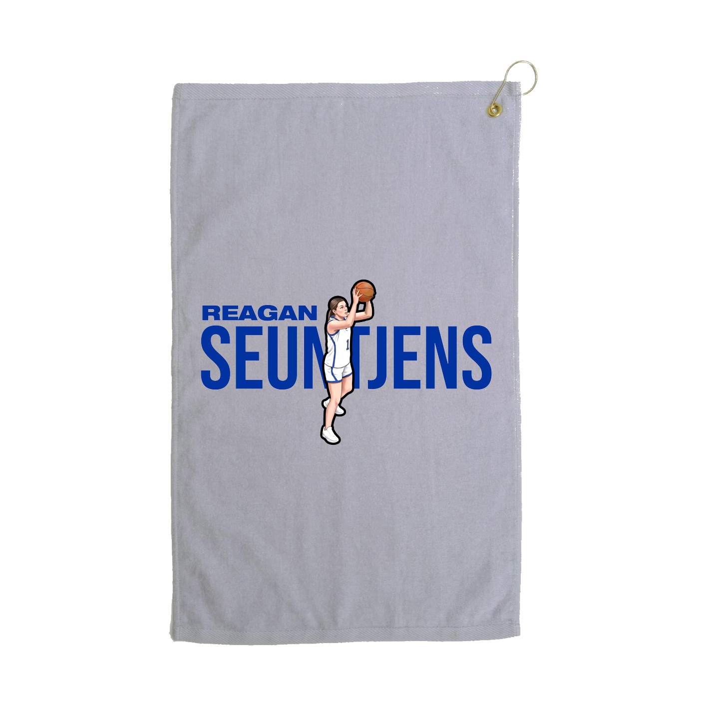 Golf Towel — Player Name in Grey