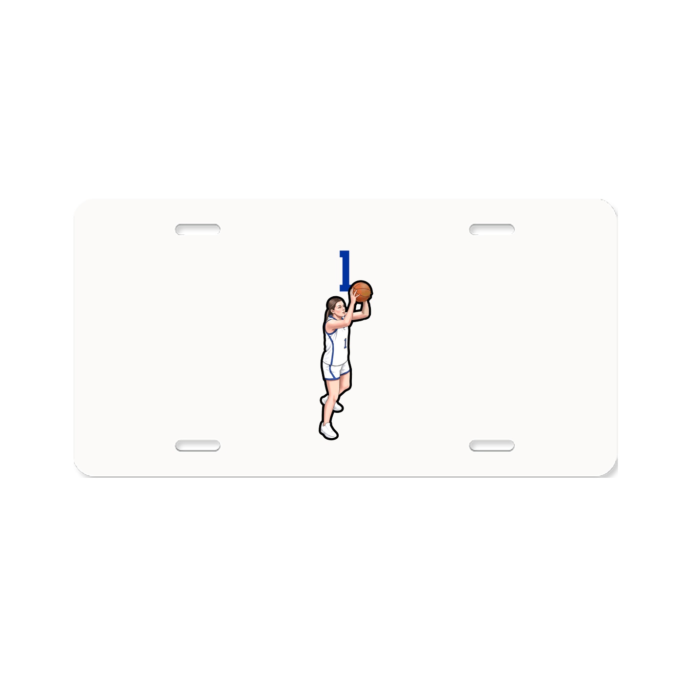 License Plate — Number Top in Classic