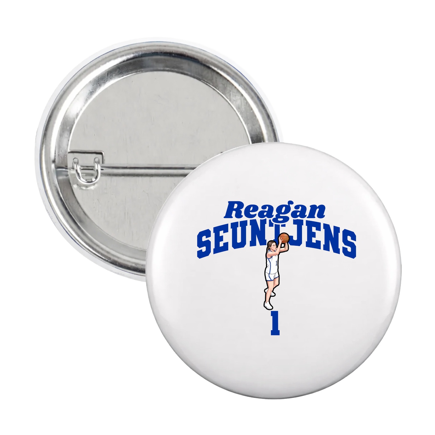 Game Day Button — Signature Arch in White