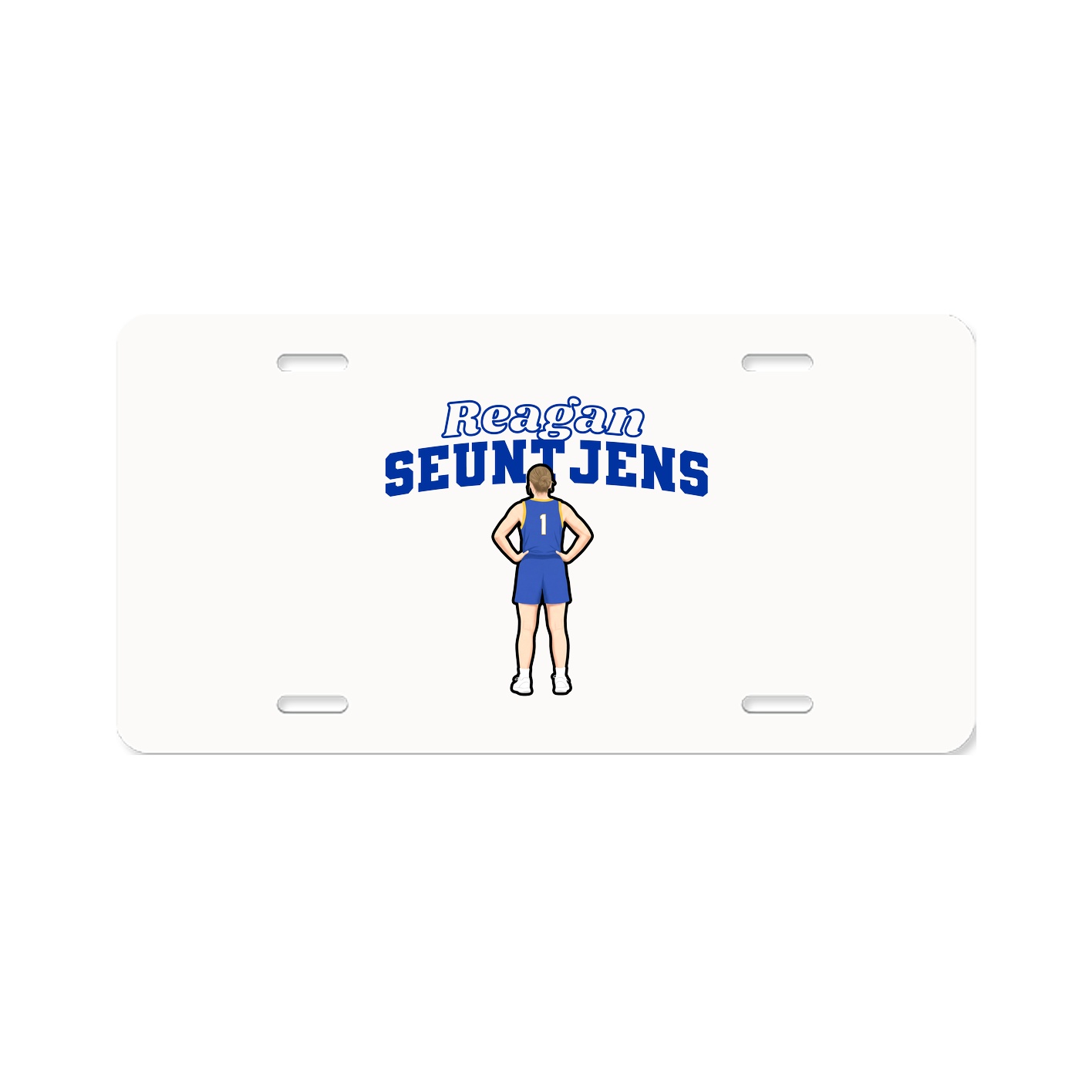 License Plate — Name Arch in Classic