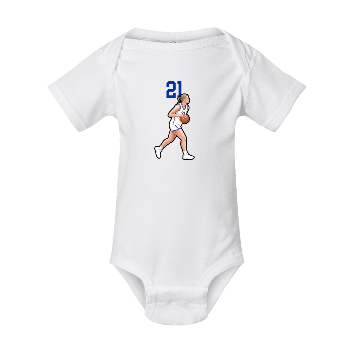 Baby Onesie — Number Top in White