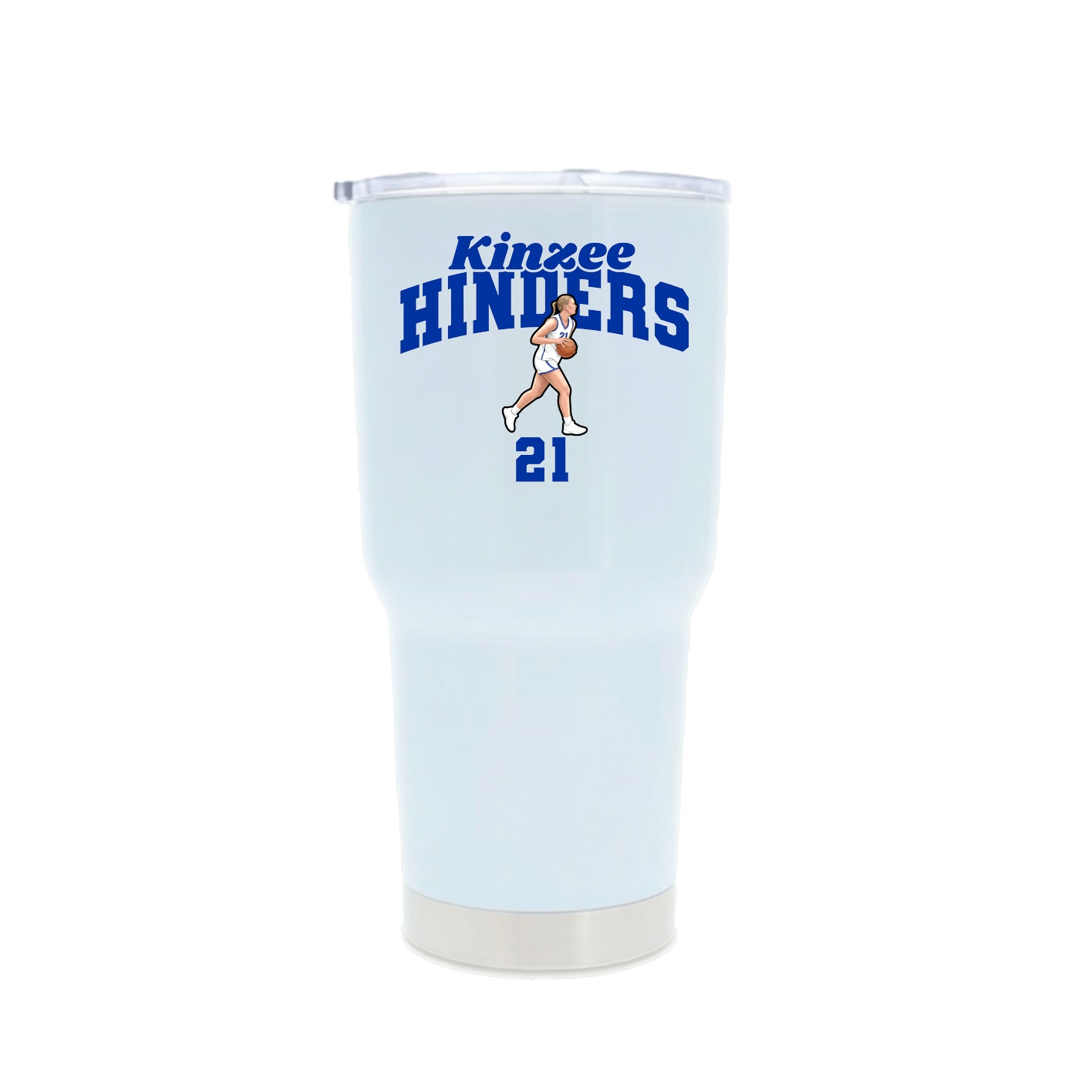 30oz Stainless Steel Tumbler — Signature Arch in White