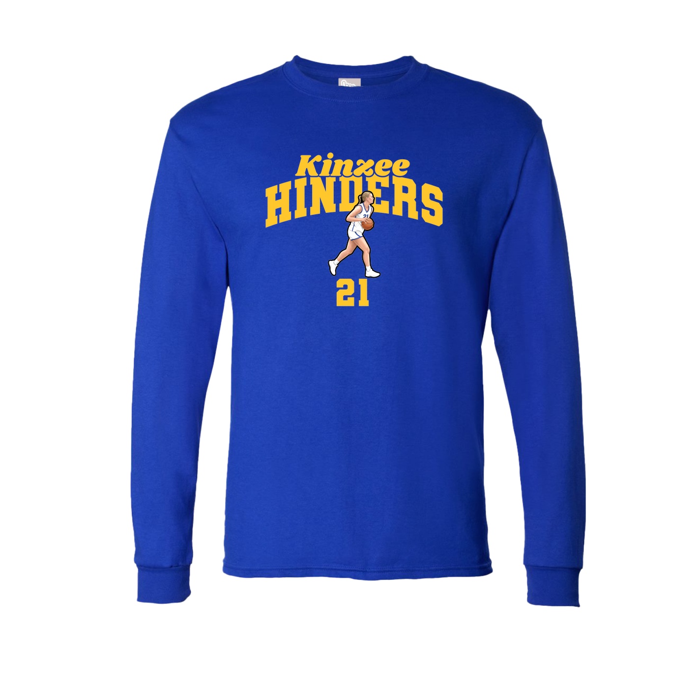 Long Sleeve Tee — Signature Arch in Royal