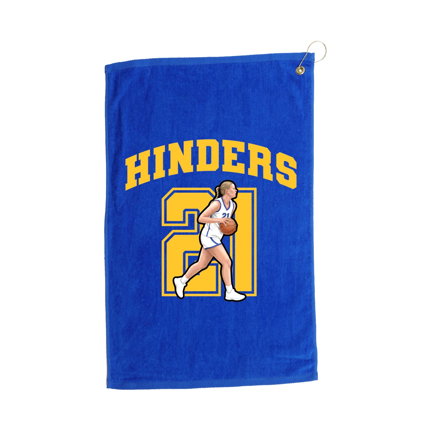 Golf Towel — Number in Royal