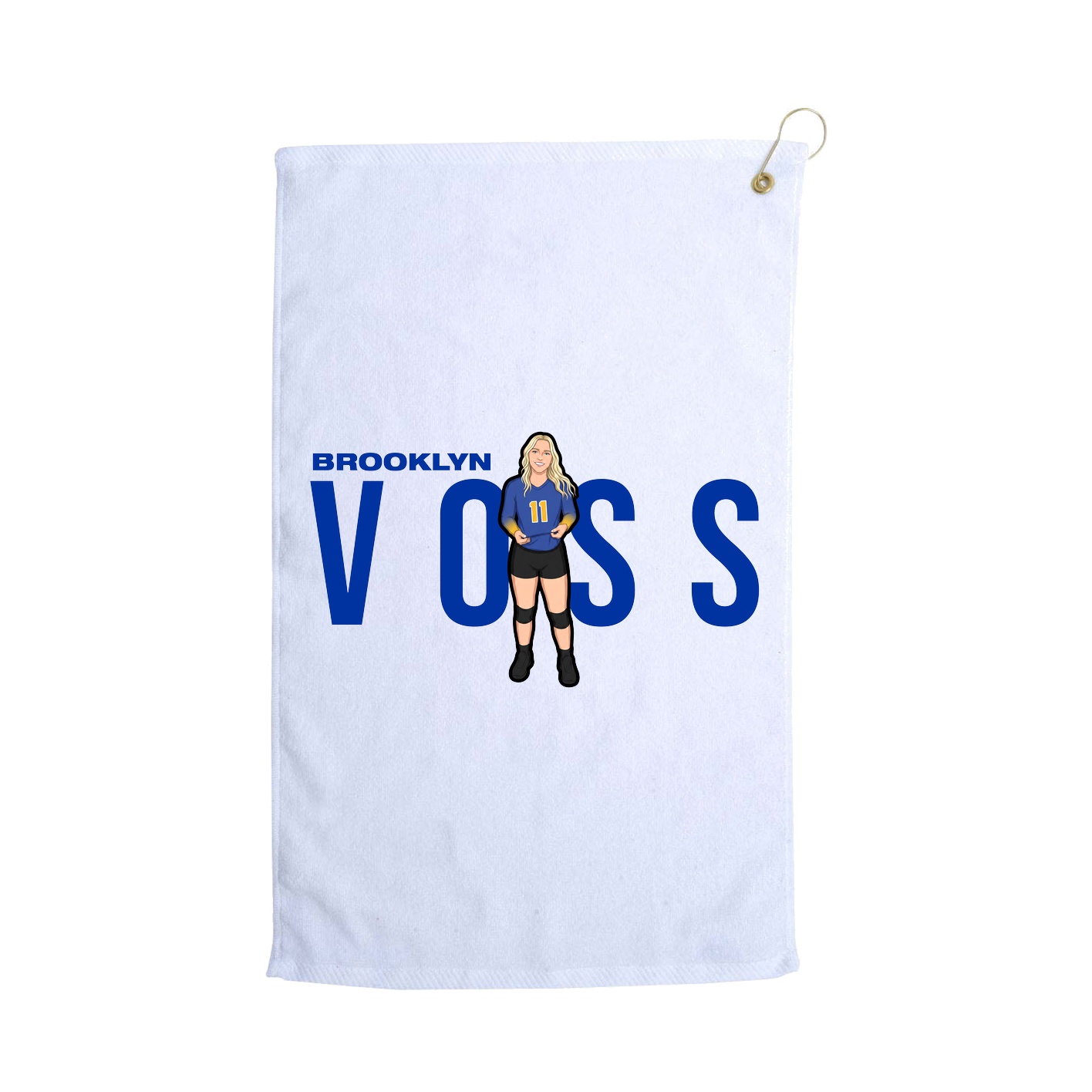 Golf Towel — Player Name in White