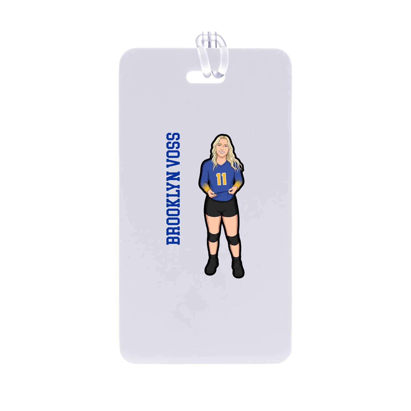 Bag Tag — Name Vertical in Classic