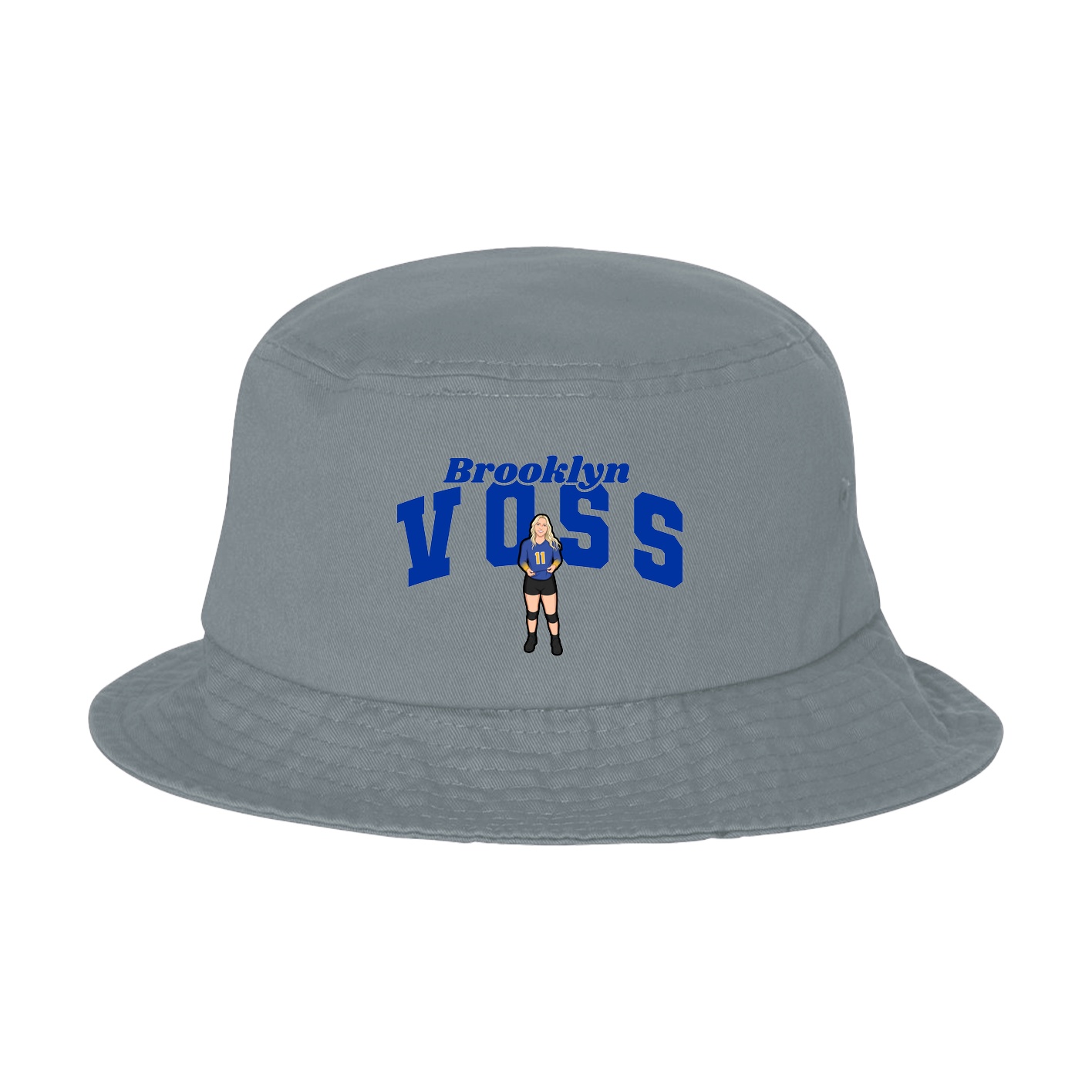Bucket Cap — Signature Arch in Grey