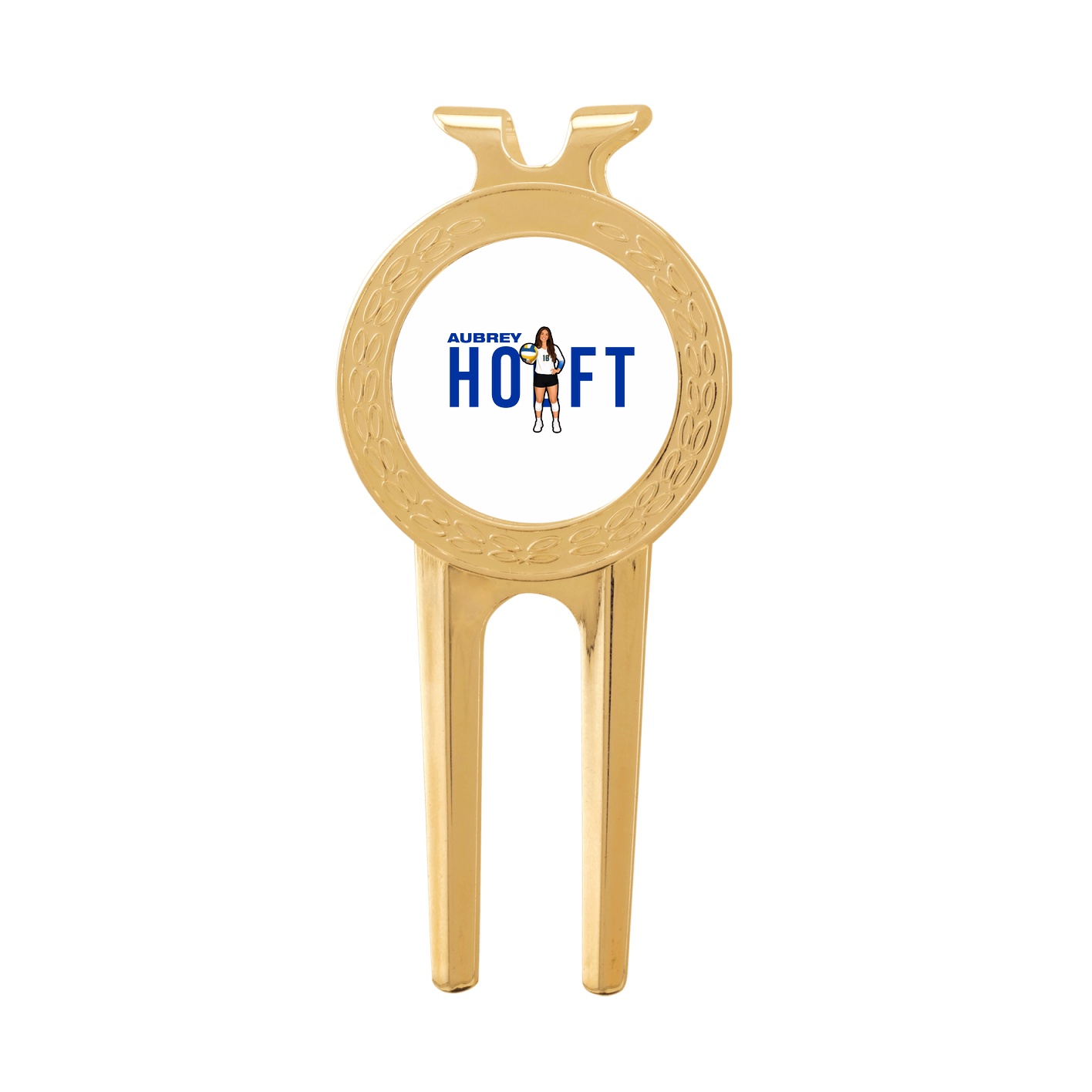 Divot Tool with Ball Marker — Player Name in Classic