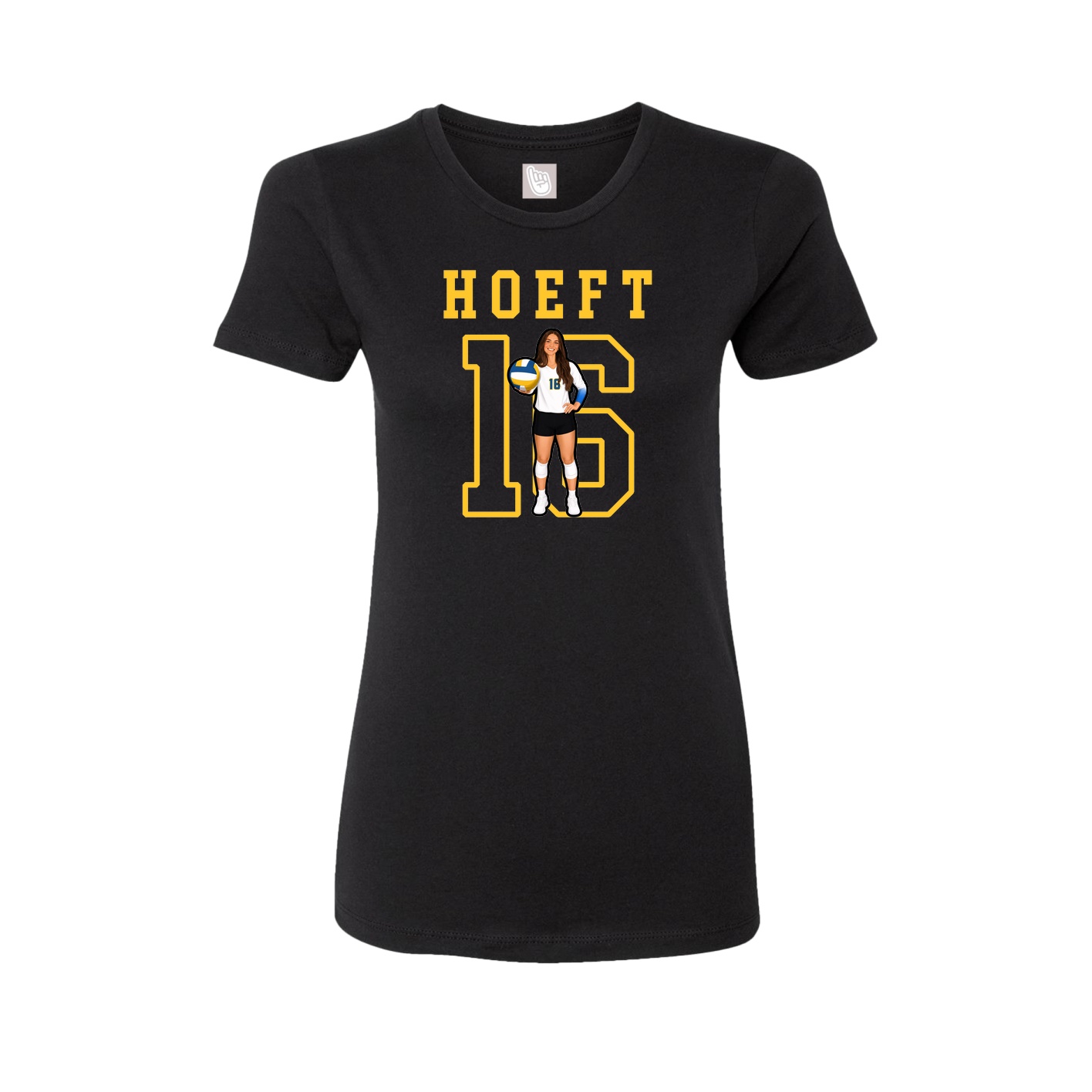 Fitted Women's Tee — Shirsey in Black