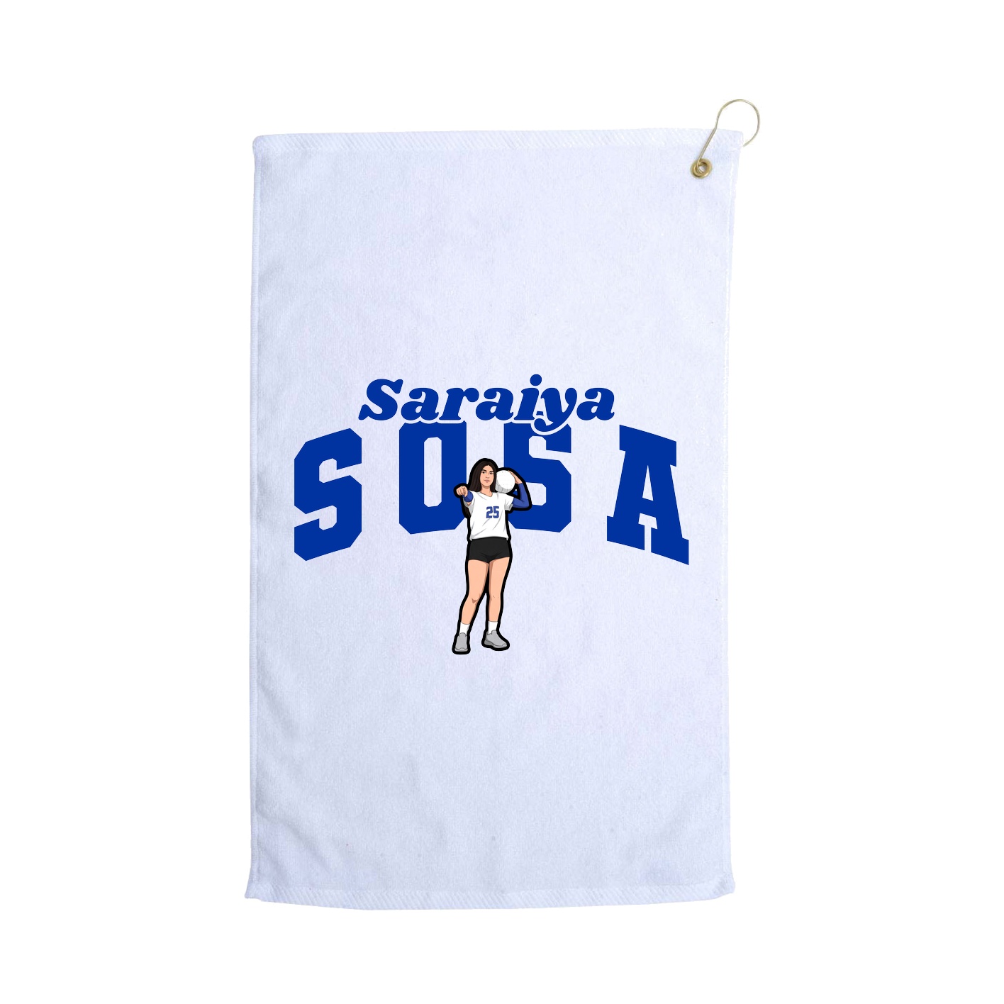 Golf Towel — Signature Arch in White