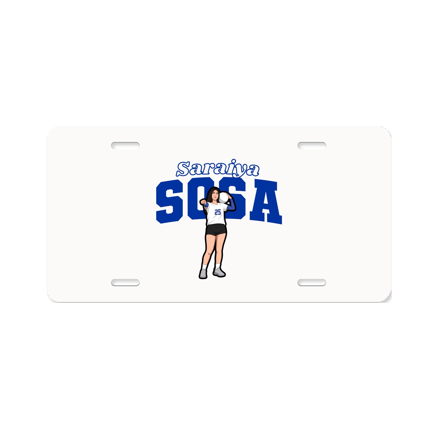 License Plate — Name Arch in Classic
