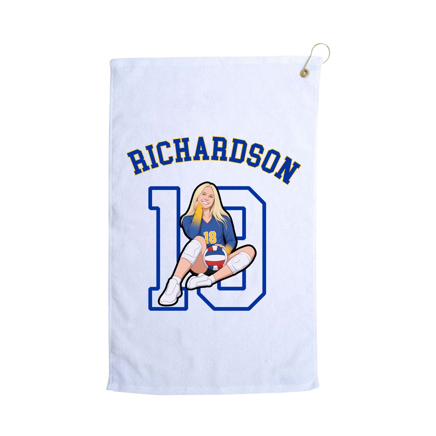 Golf Towel — Shirsey Arch in White
