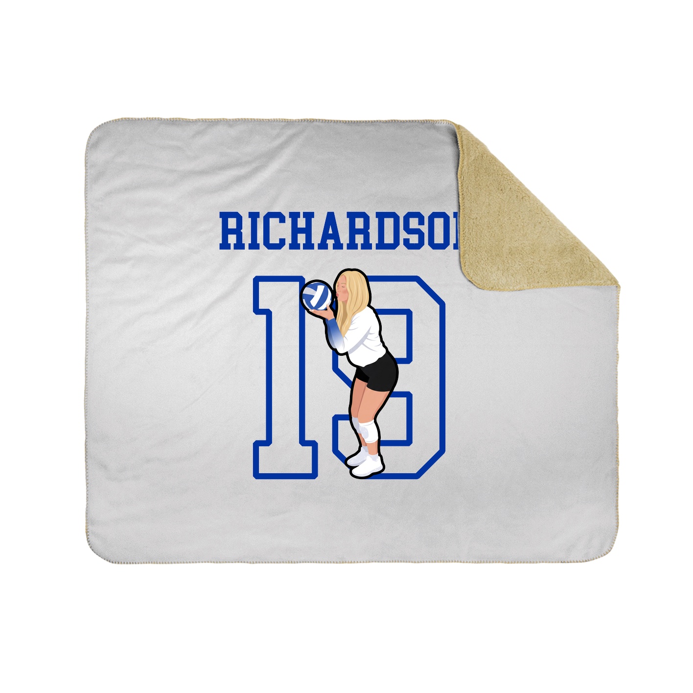 Throw Blanket — Shirsey in White