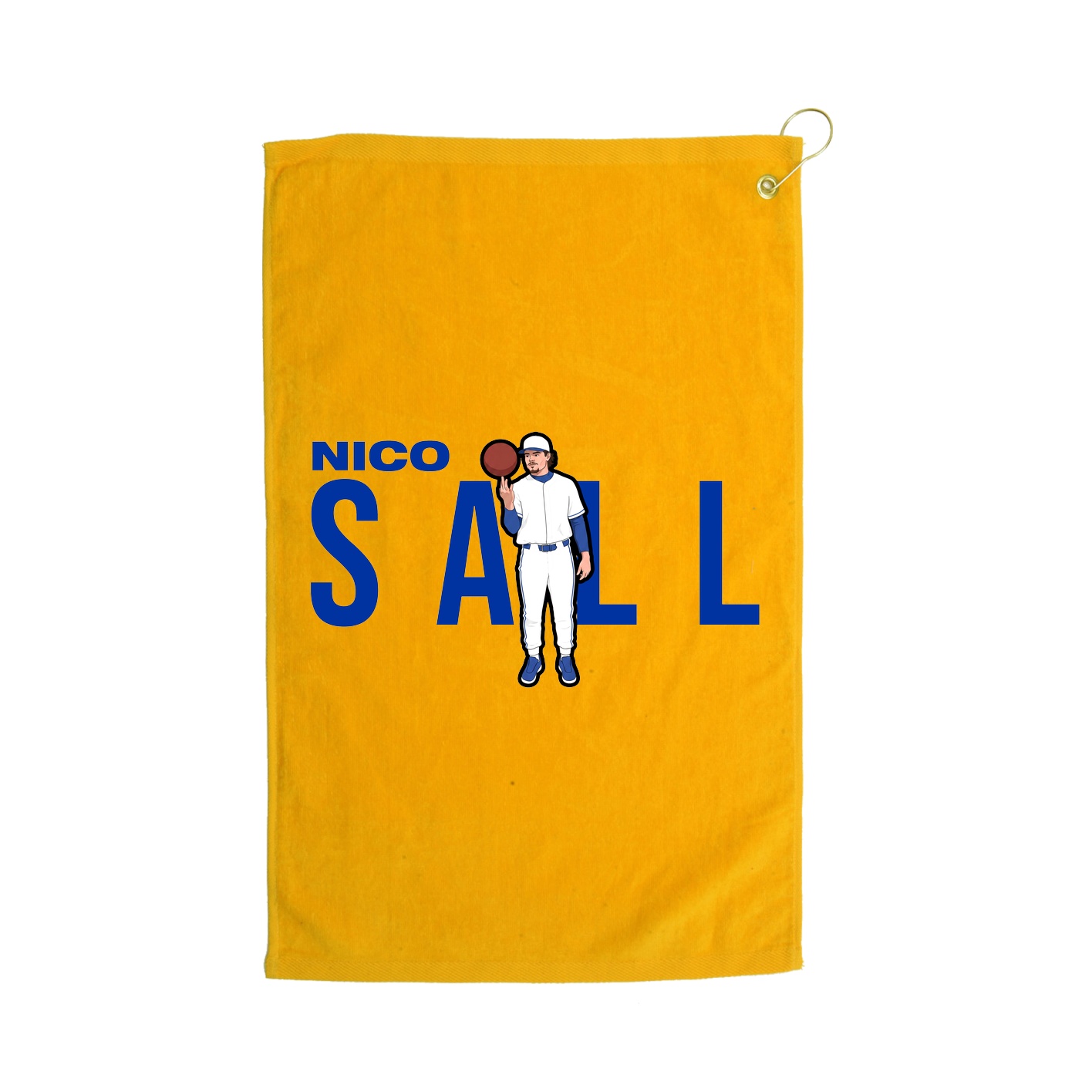 Golf Towel — Player Name in Gold