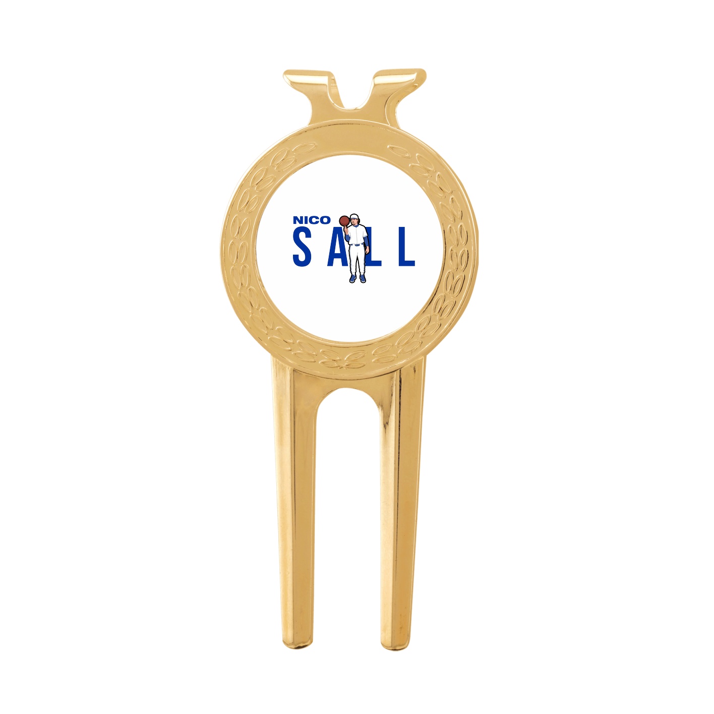Divot Tool with Ball Marker — Player Name in Classic