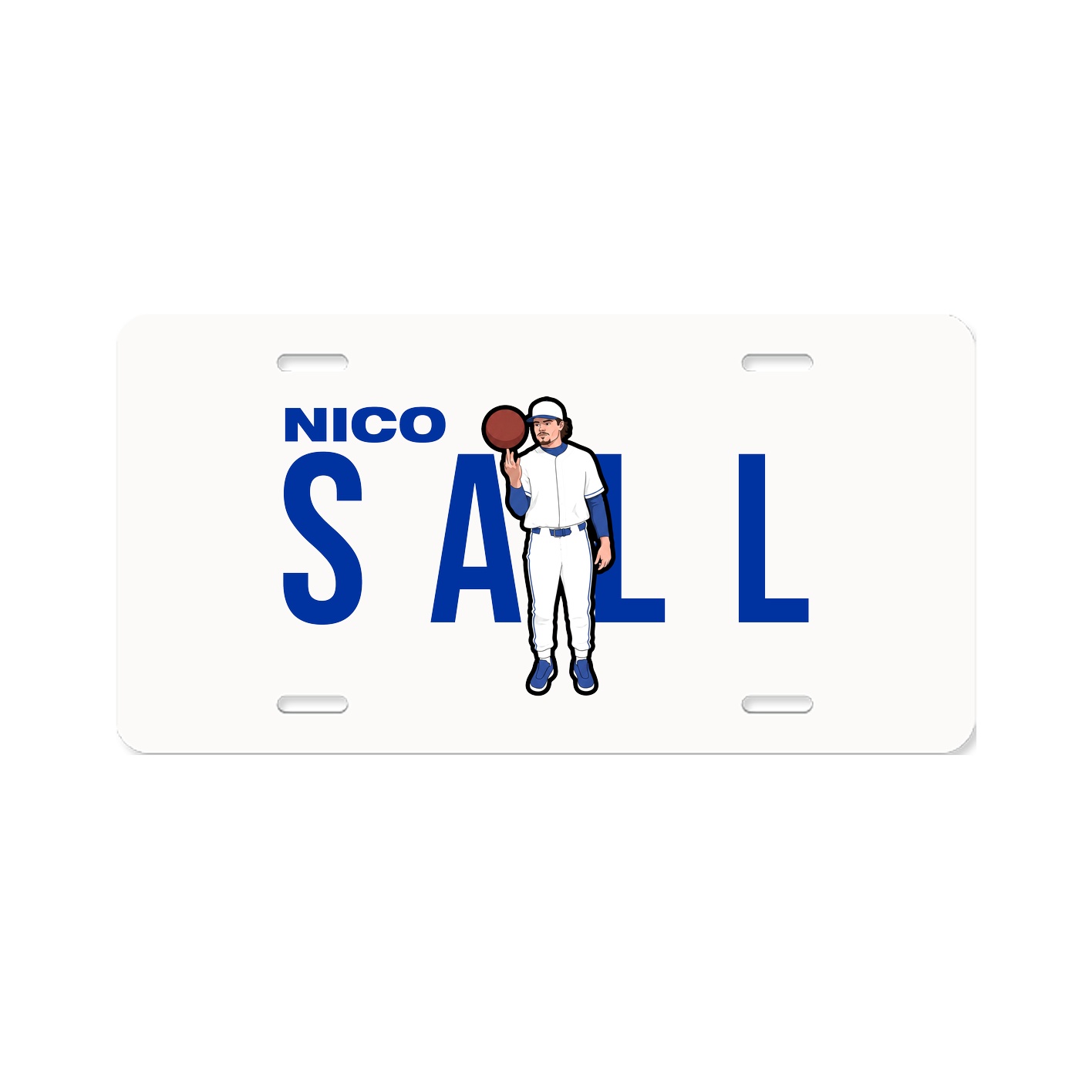 License Plate — Player Name in Classic