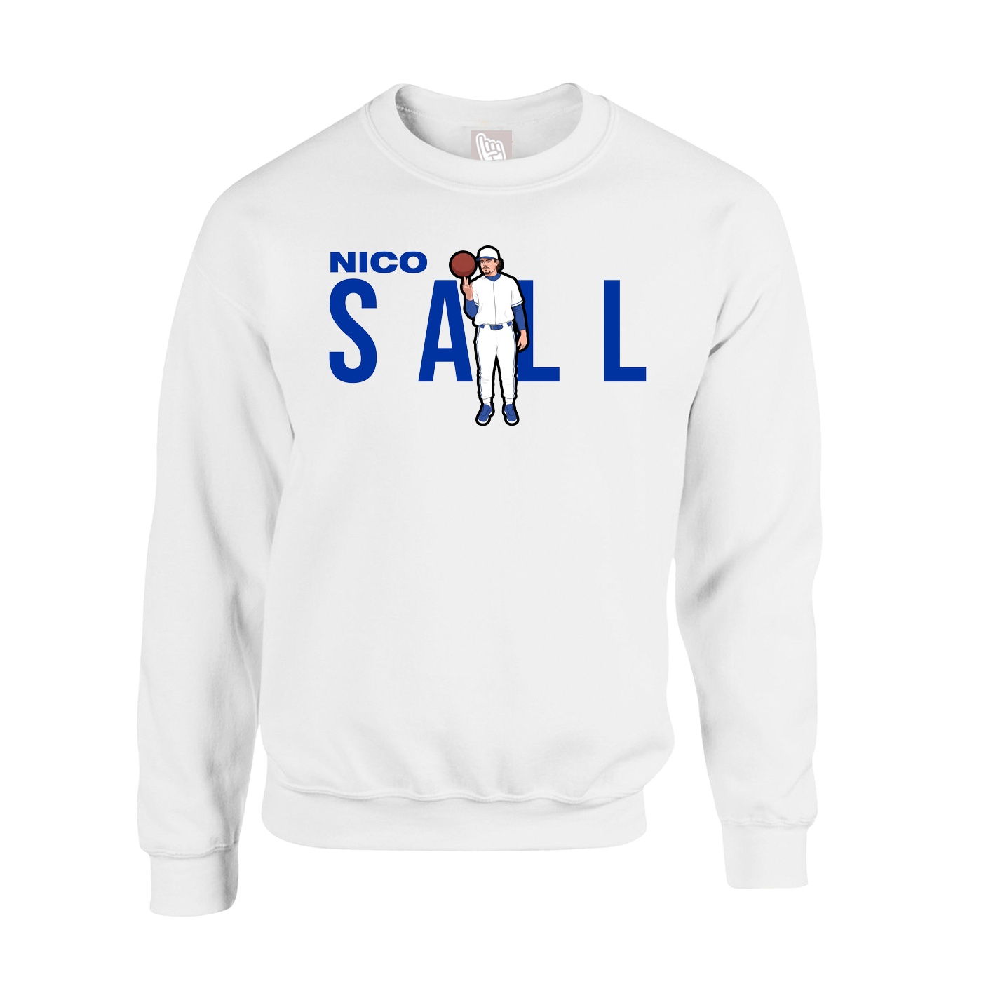 Fleece Crew — Player Name in White