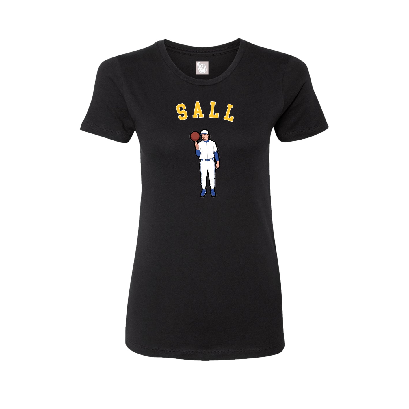Fitted Women's Tee — Shirsey Arch in Black