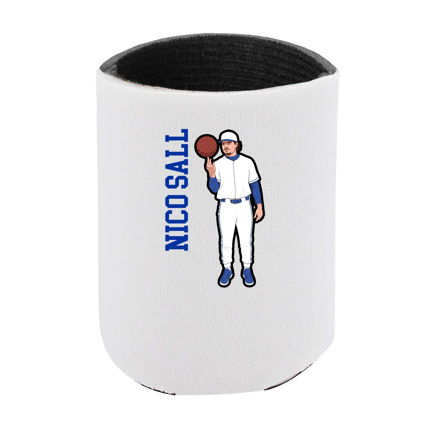 Can Holder — Name Vertical in White