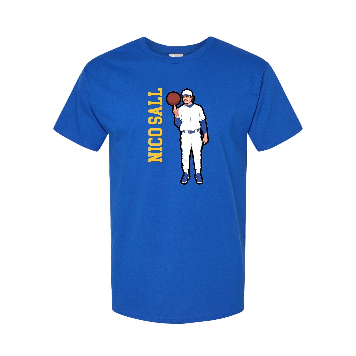 Tee — Name Vertical in Royal