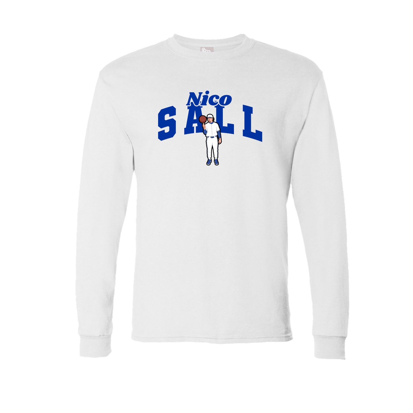 Long Sleeve Tee — Signature Arch in White