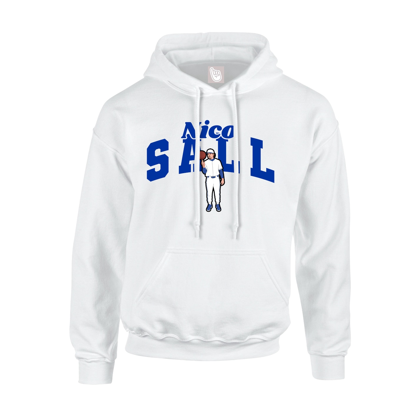 Hoodie — Signature Arch in White