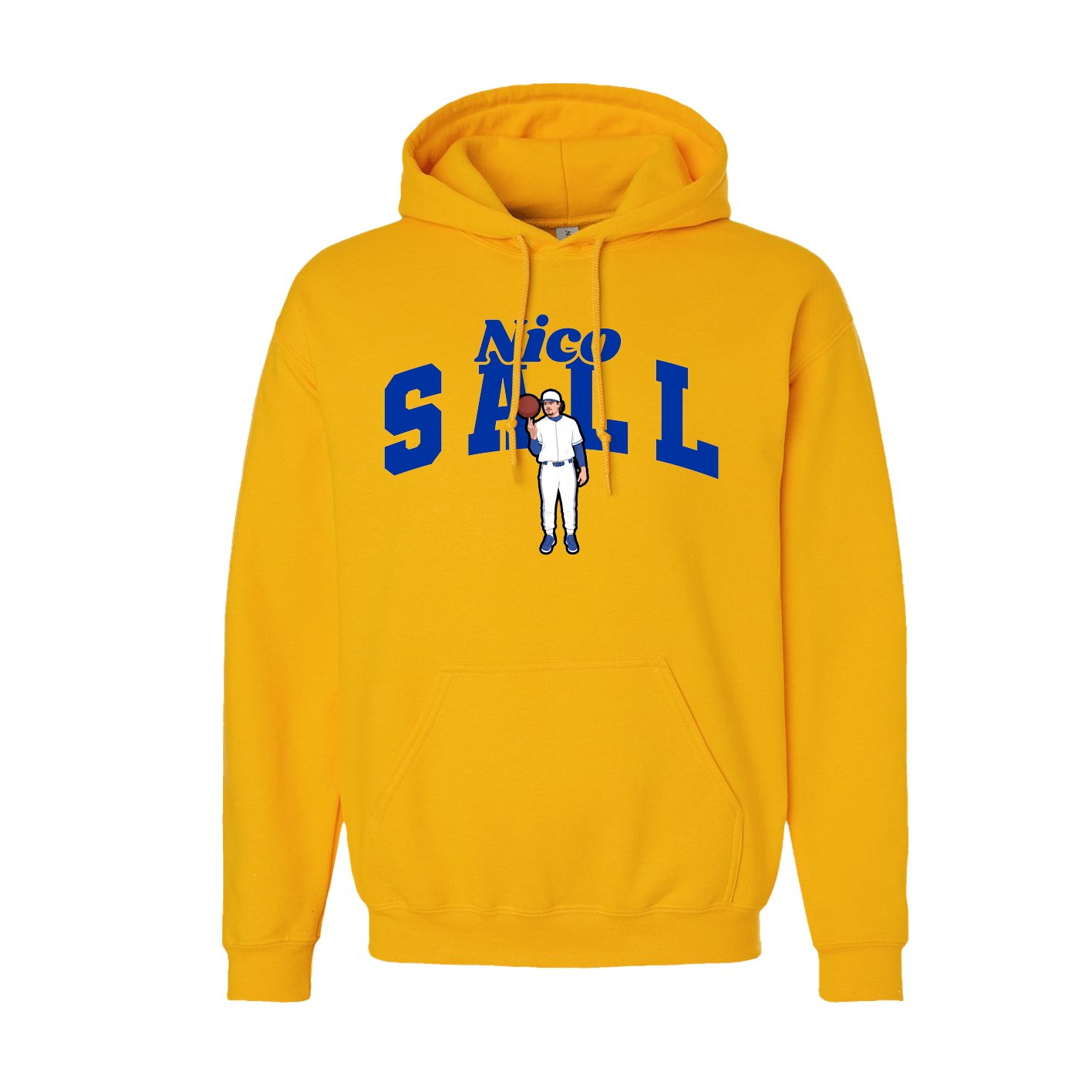 Youth Hoodie — Signature Arch in Gold