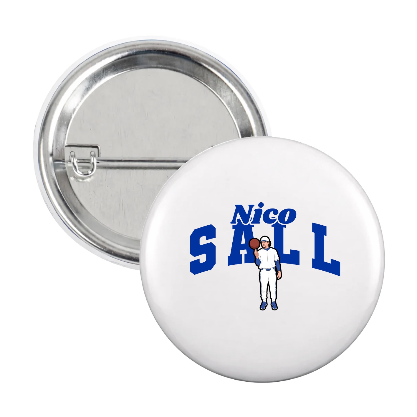 Game Day Button — Signature Arch in White