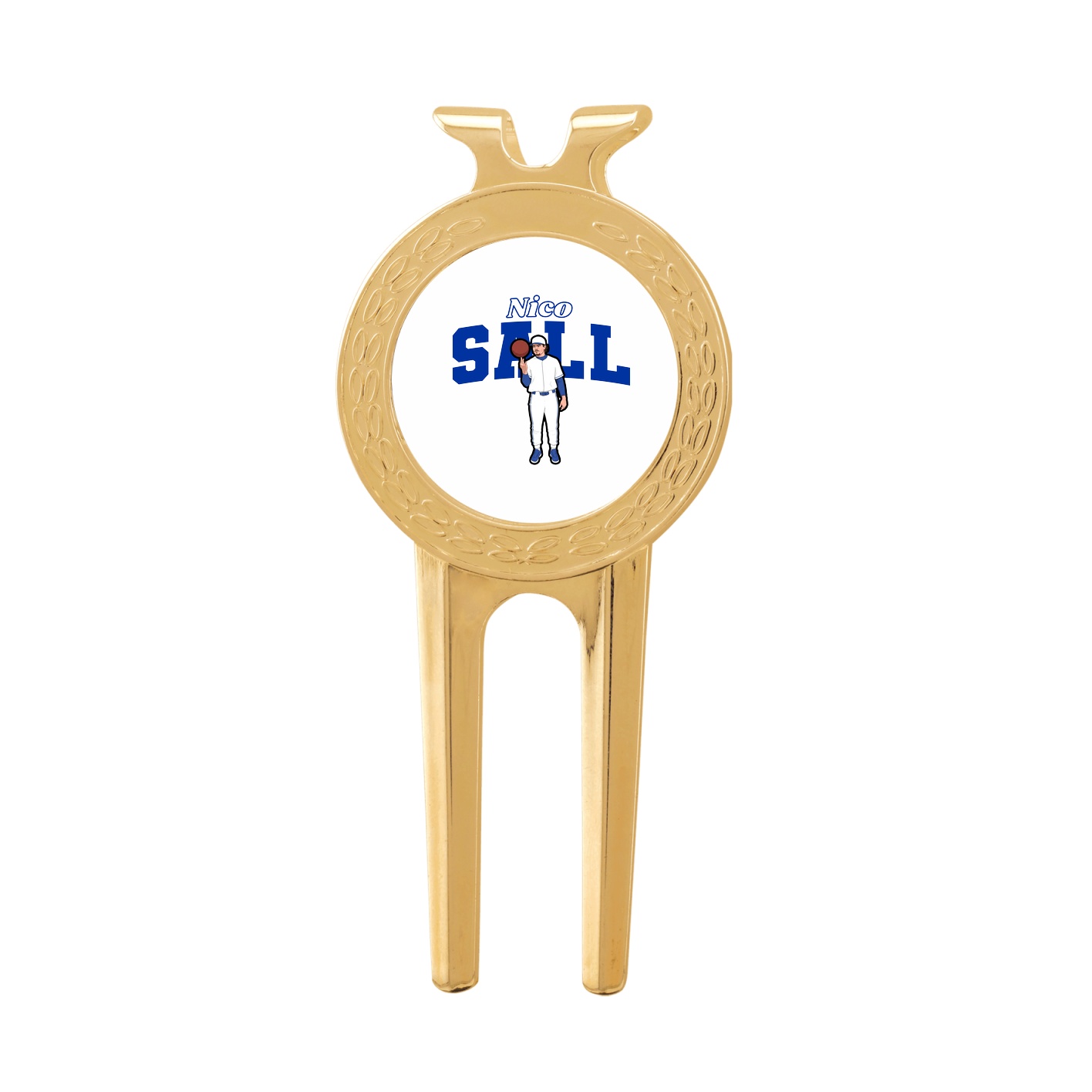 Divot Tool with Ball Marker — Name Arch in Classic