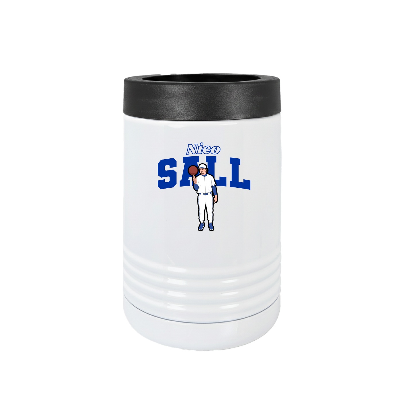 Beverage Holder — Name Arch in White