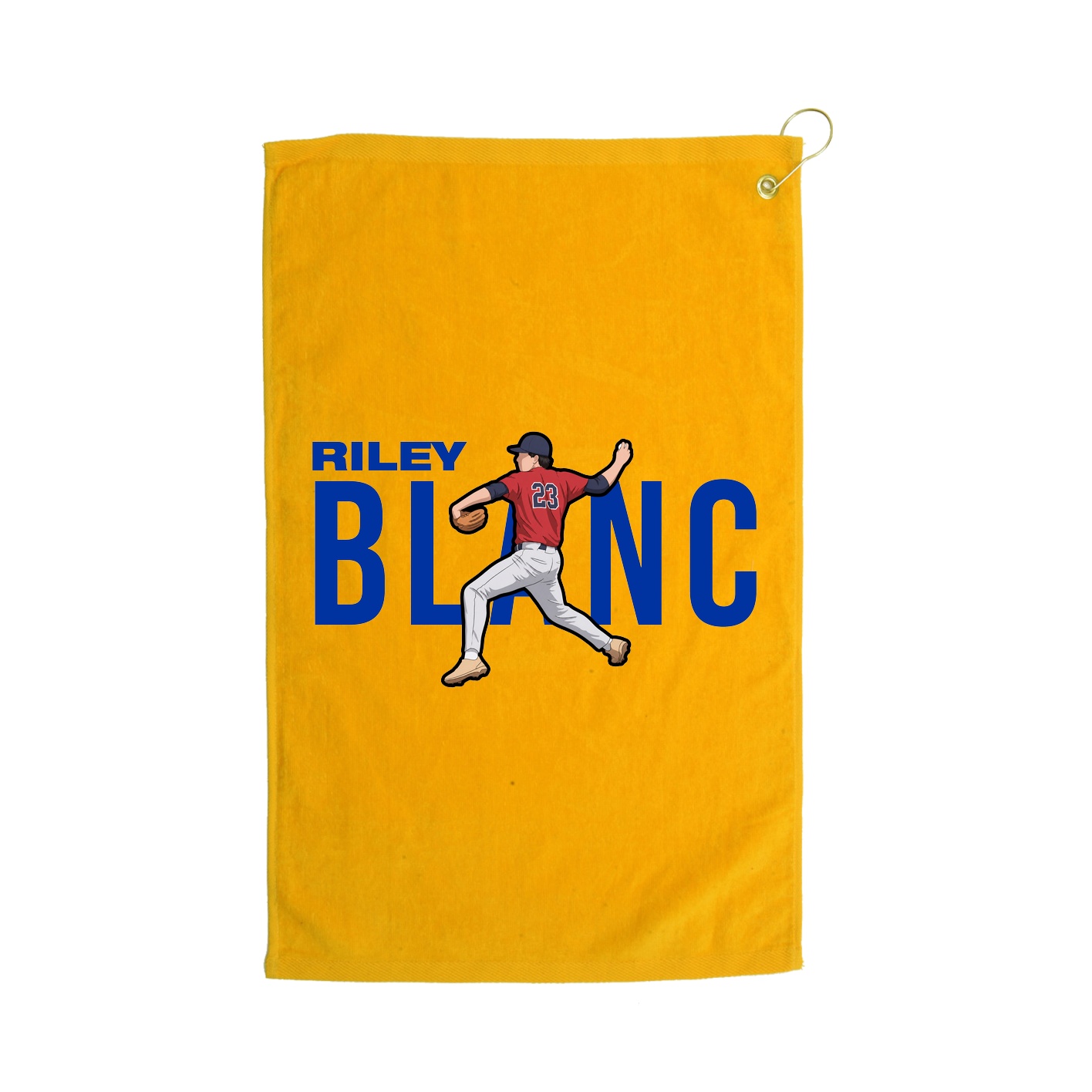 Golf Towel — Player Name in Gold