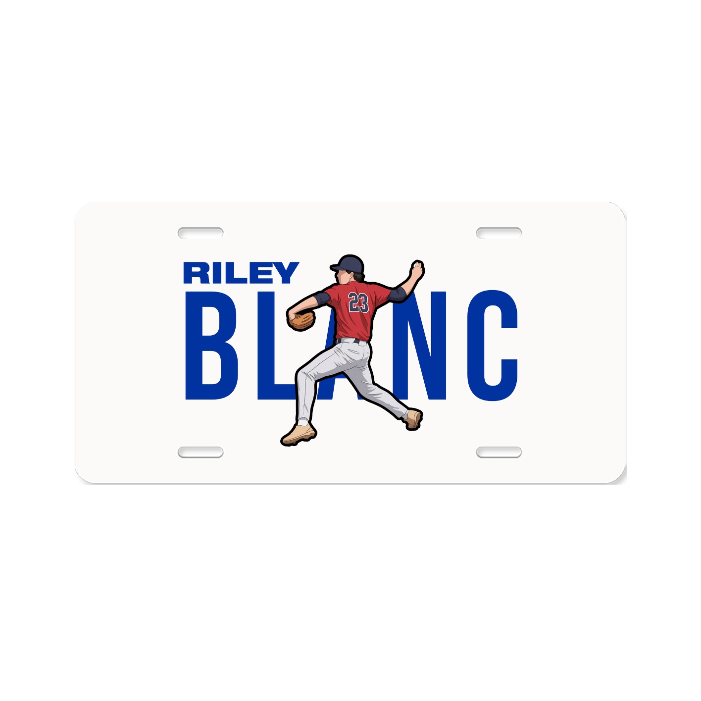 License Plate — Player Name in Classic