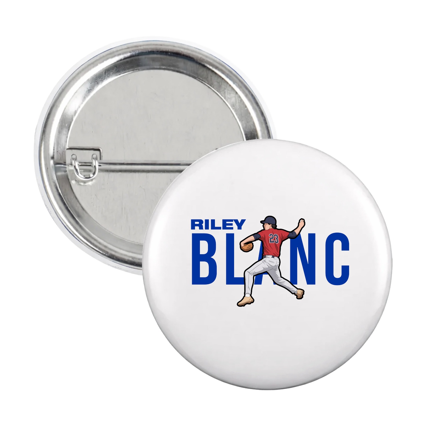 Game Day Button — Player Name in White