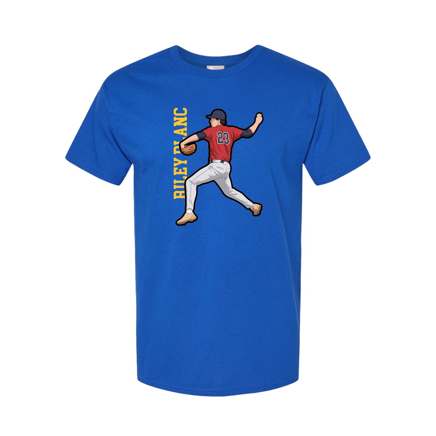 Tee — Name Vertical in Royal