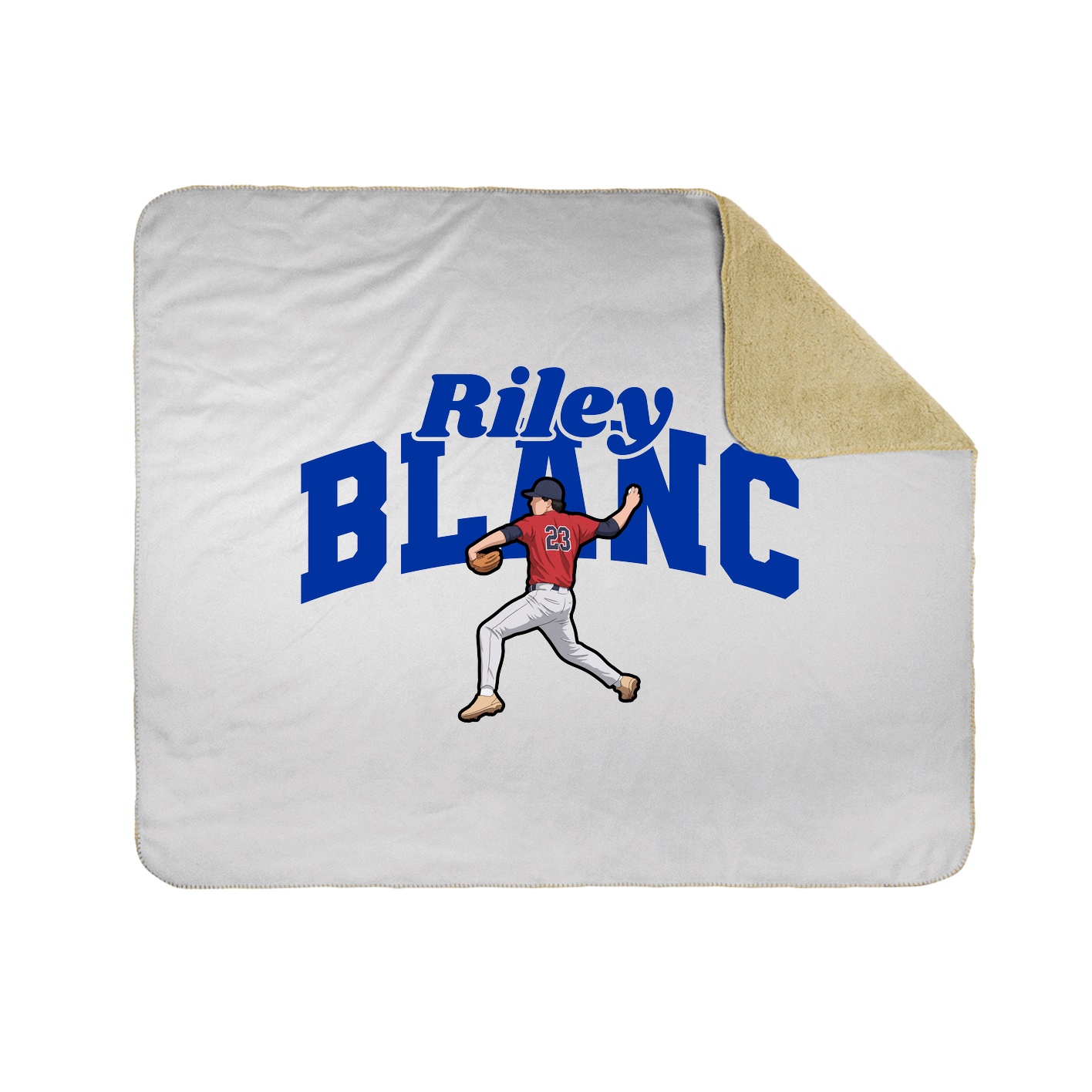 Throw Blanket — Signature Arch in White