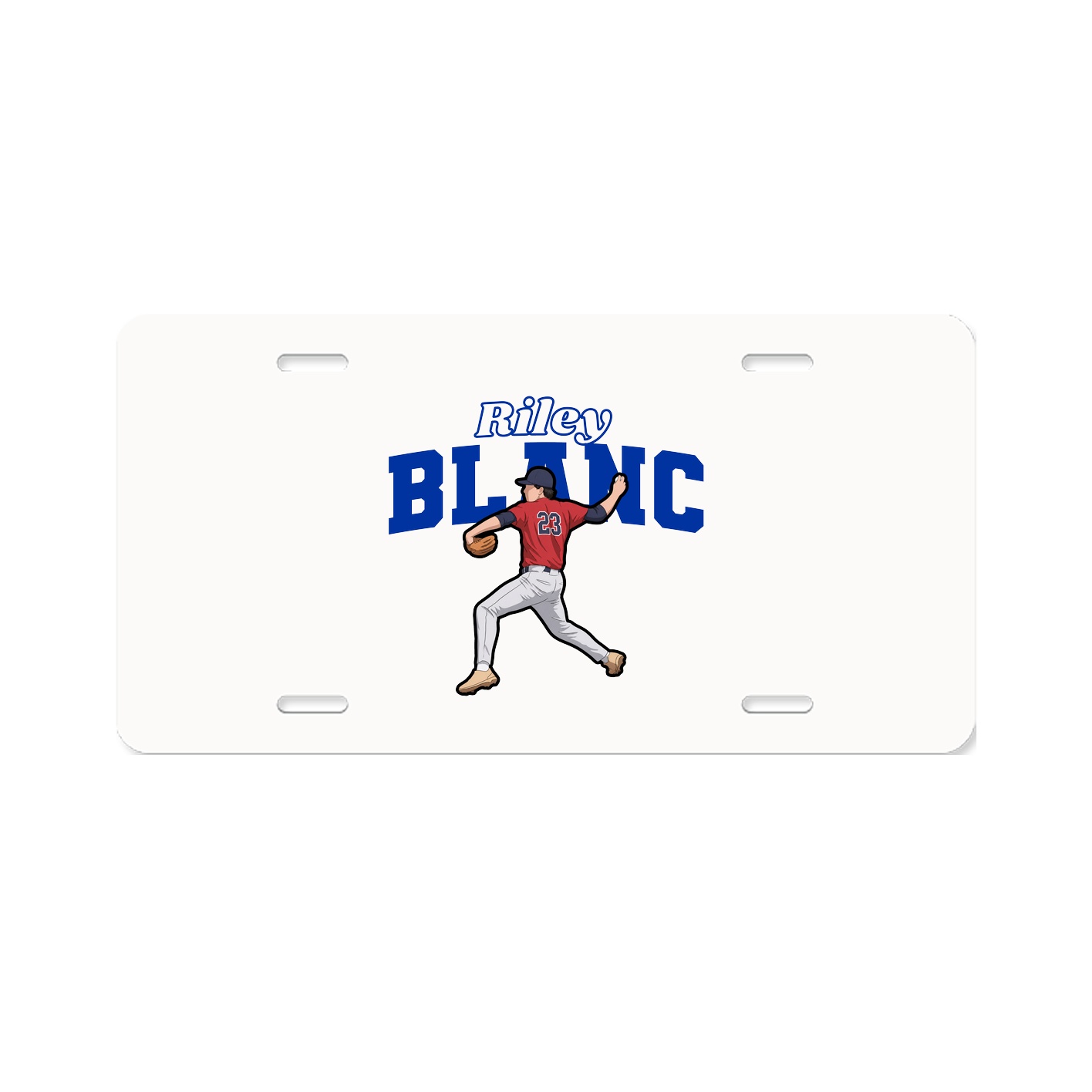 License Plate — Name Arch in Classic