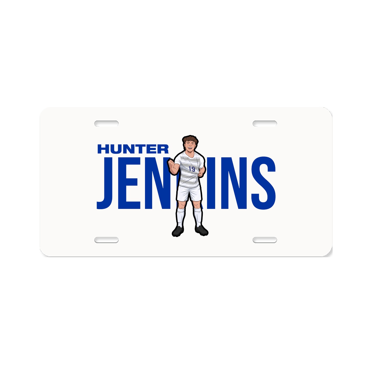 License Plate — Player Name in Classic