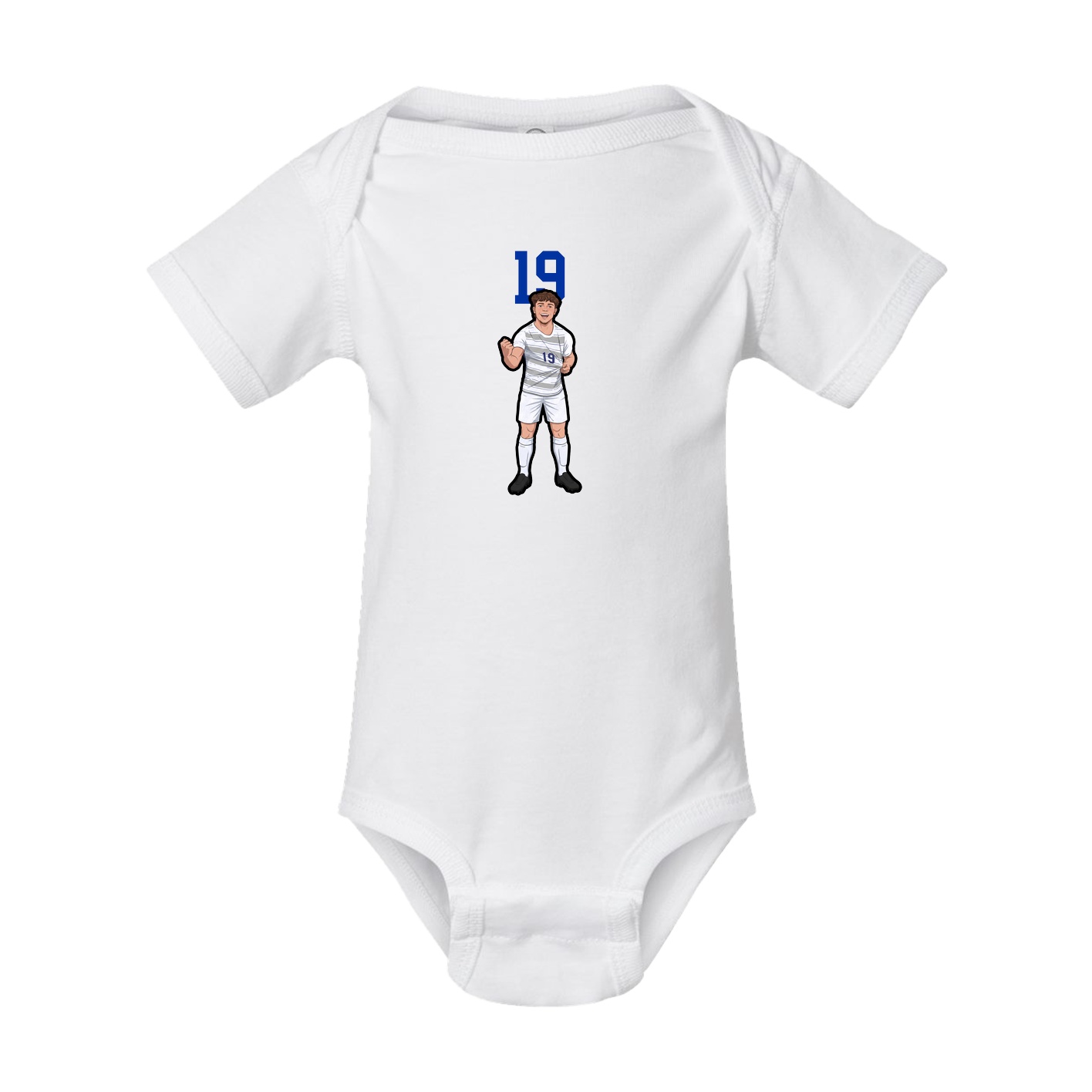 Baby Onesie — Number Top in White